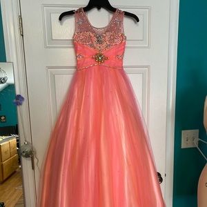 Beautiful semi custom pageant dress. Swarovski